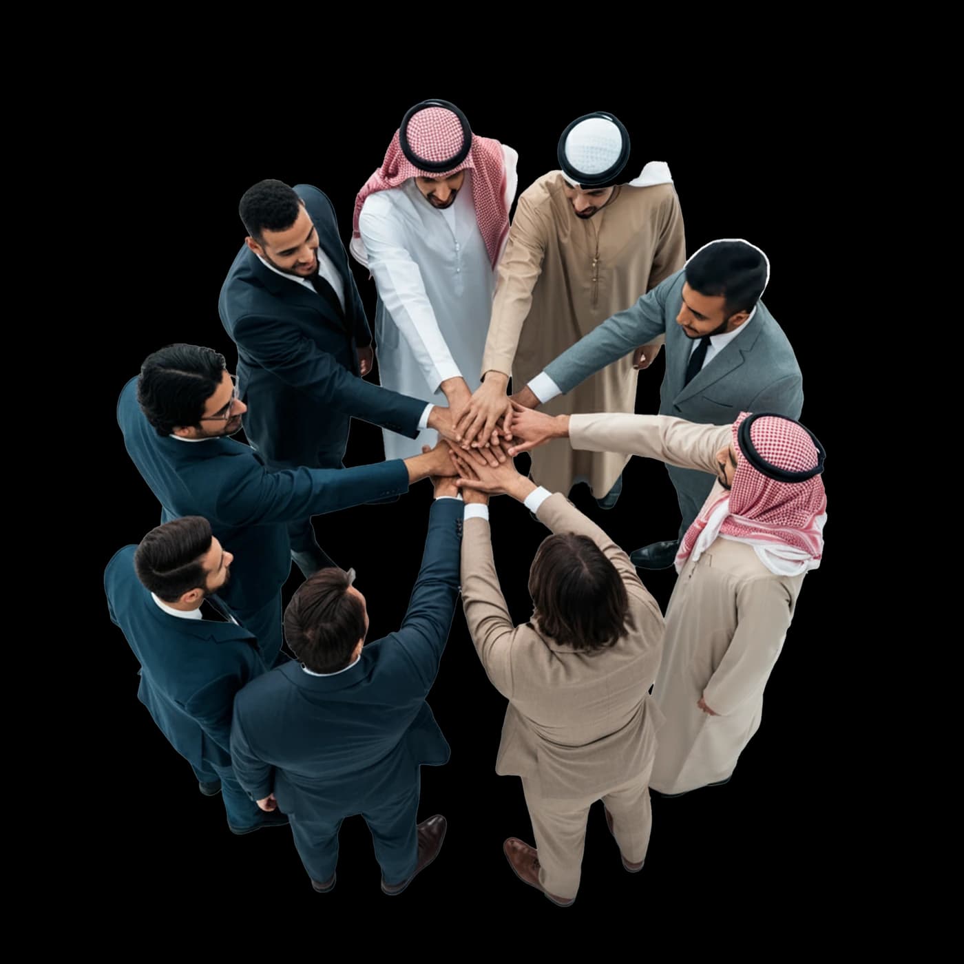 Multicultural consulting team